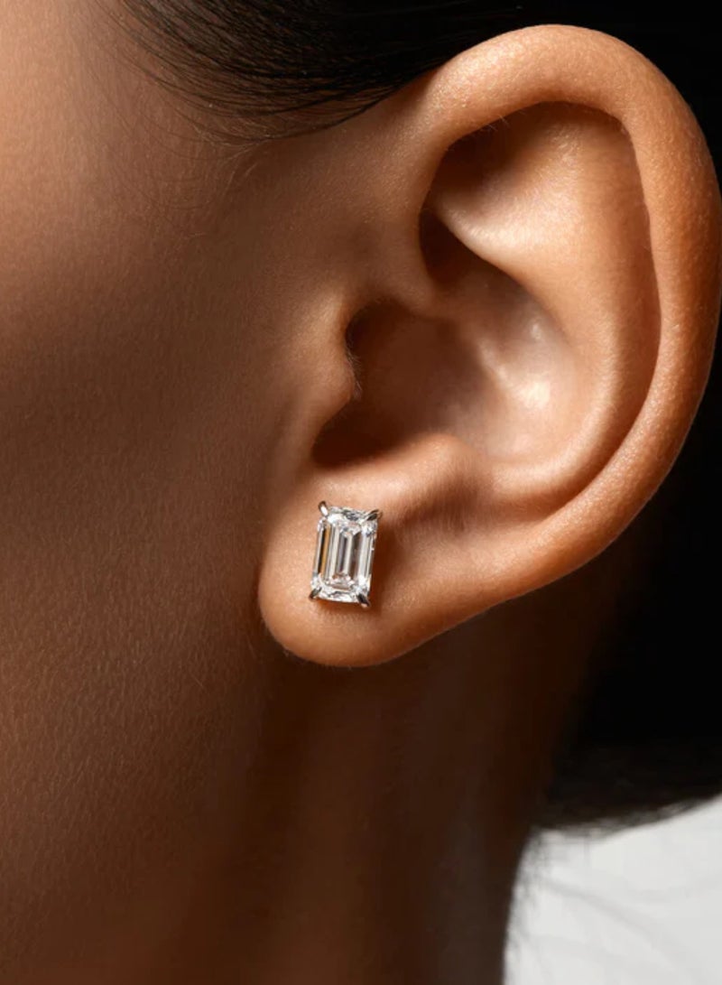 LAVEEN JEWELLERY Women’s Earrings | Emera 18k Gold Plated Earrings with Cubic Zirconia Stones | Hypoallergenic Jewelry for Women, Tarnish-Free Earrings, Hand-Finished  925 Sterling Silver Earrings - Image 3