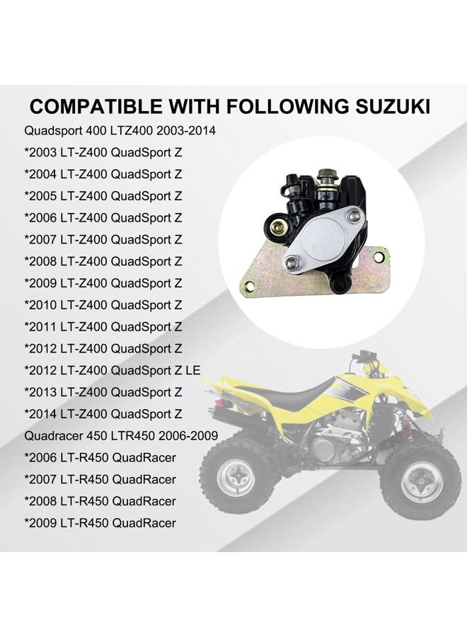 Vanlison Rear Brake Caliper Compatible with Suzuki Quadsport 400 LTZ400 Quadracer 450 LTR450 without Parking Brake Repl.# 69100-33H00-999 69100-45G00-999 - Image 2