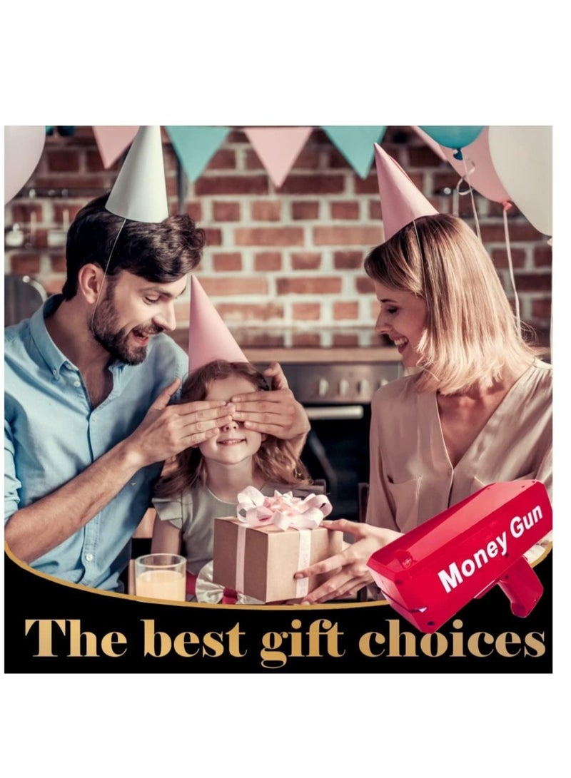 ELTRAZONE Super Money Guns Day Playing Spary Money Gun Make it Rain Toy Gun, Gun Fake Bill Dispenser Money Shooter Toy - Image 4