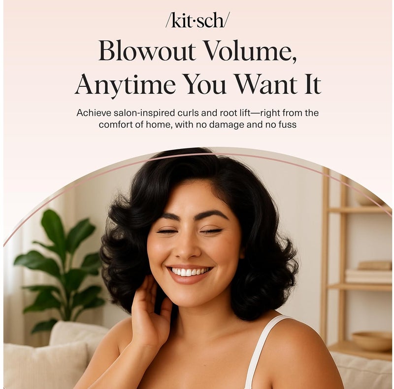 Kitsch Ceramic heated hair rollers for wavy and curly hair. Self-grip, 8 rollers - Image 5