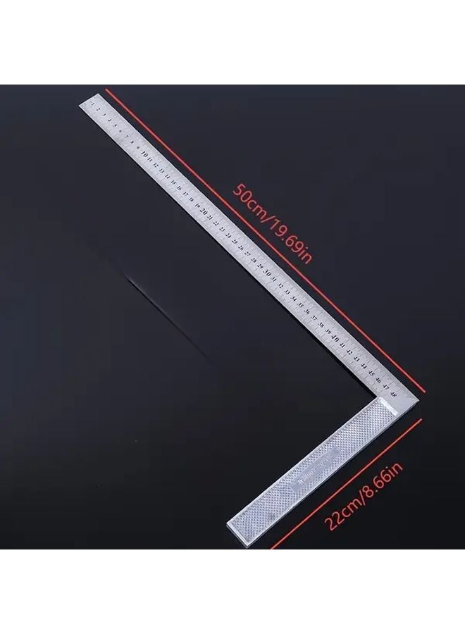 2PCS Metal Angle Measuring Tool Set 500mm Right Angle Ruler High Precision 0 1mm - Image 3