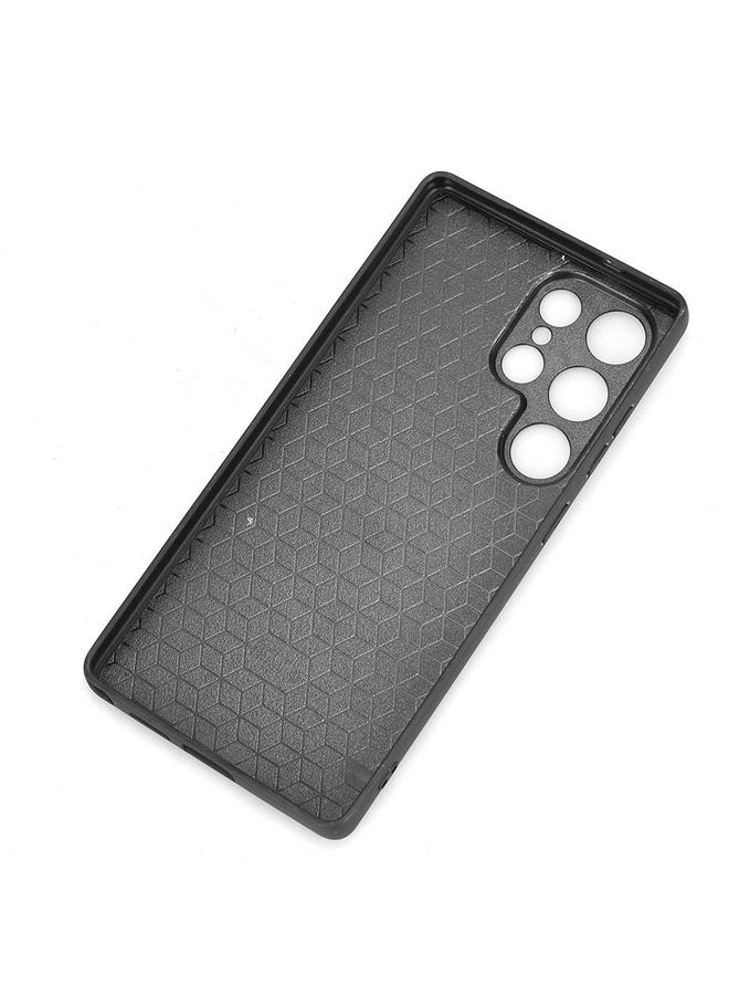 اس-توب جراب لهاتف Samsung Galaxy S25 Ultra 5G، غطاء خلفي بخياطة بنمط بقرة - Image 4