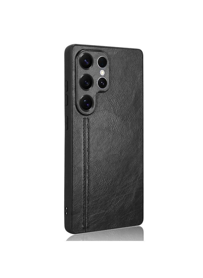 اس-توب جراب لهاتف Samsung Galaxy S25 Ultra 5G، غطاء خلفي بخياطة بنمط بقرة - Image 3