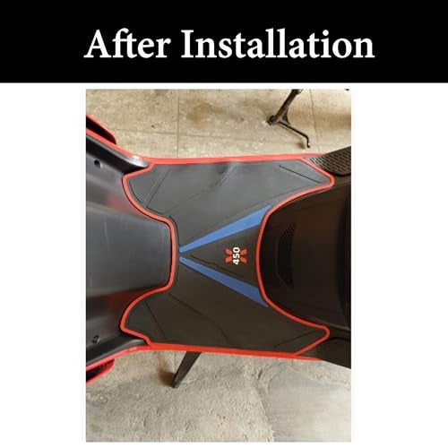 Ramanta A.T.H.E.R 450x Floor Mat Anti Skid Scooter Floor Mat/Foot Mat Dustproof Heavy Quality Footmat Compatible with for Scooter/Scooty 450 x & 450 Plus Rubber (1 PC, Blue) - Image 2