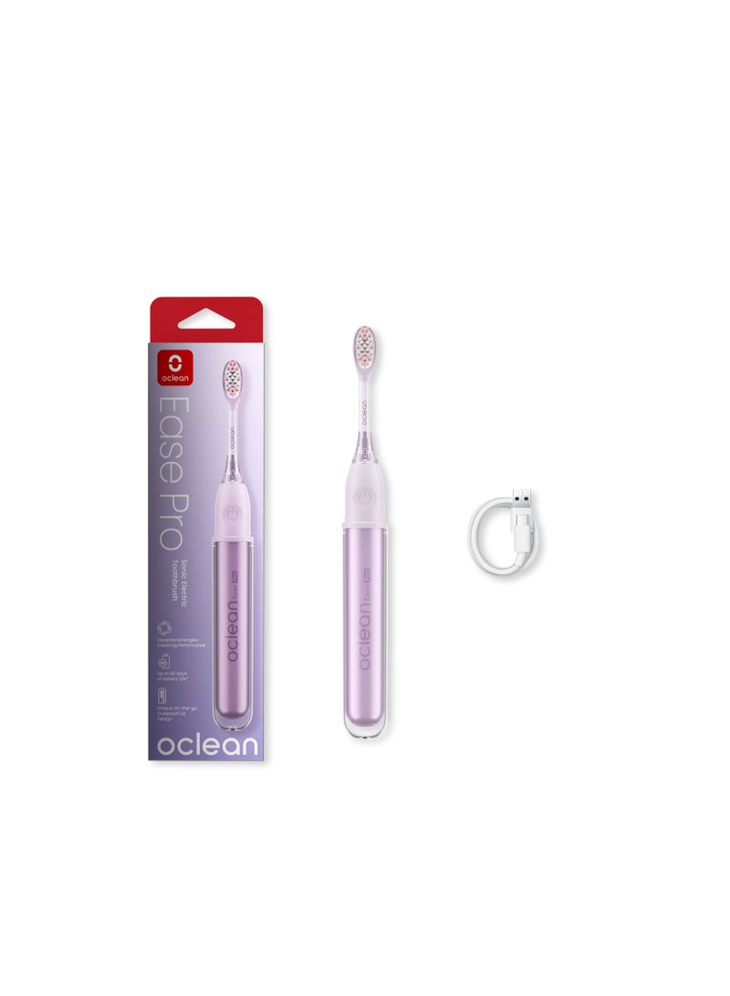 Oclean Ease Pro Smart Toothbrush — Purple — Portable Sonic Cleaning – 90 - Day Battery - Image 1