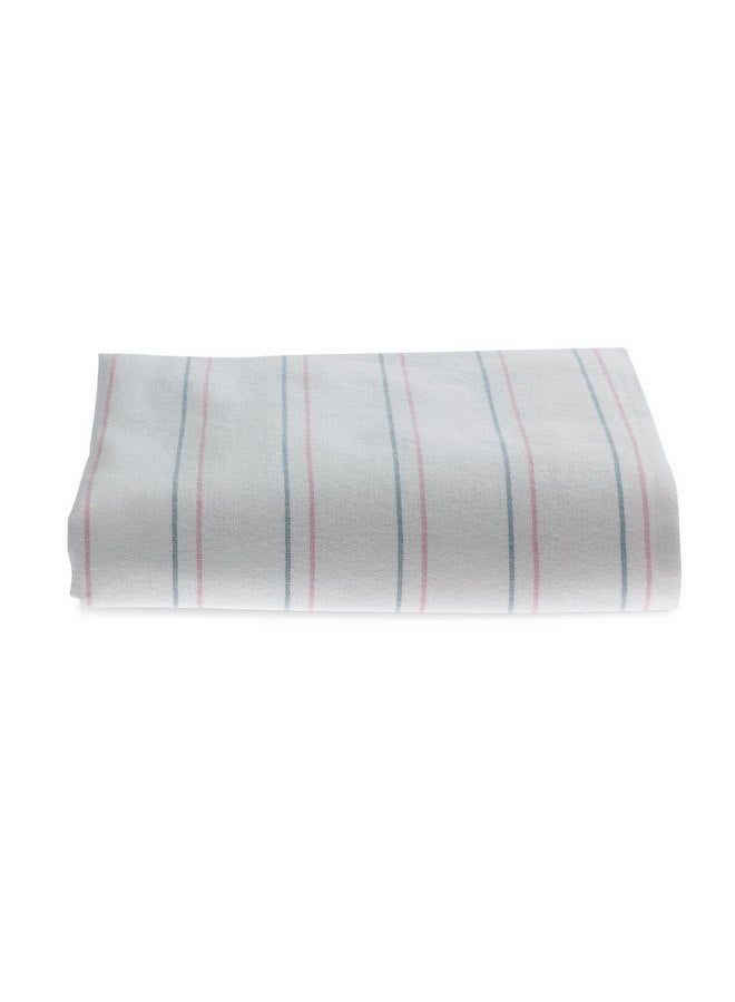 Medline Candystripe Stripe Baby Blanket, Classic Design, 100% Cotton, Soft, Cuddly, Swaddling, 36" x 36", 3 Count - Image 1