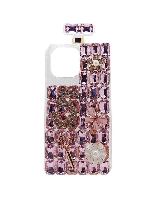 EYE CATCH Perfume Bottle Case for Women and Girls Fashion Luxury Crystal Rhinestones Case 3D Glitter Shiny Sparkly Gemstone Case, Diamond Bling Perfume Bottle Cover For 12 Pro Ma  - Image 1