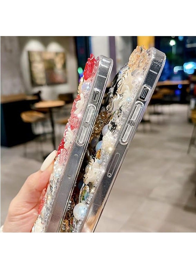 EYE CATCH Perfume Bottle Case for Women and Girls Fashion Luxury Crystal Rhinestones Case 3D Glitter Shiny Sparkly Gemstone Case, Diamond Bling Perfume Bottle Cover For 12 Pro Ma  - Image 5