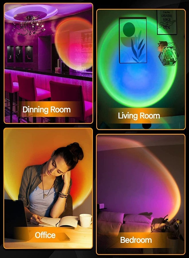 Desidiya® Sunset Lamp Projection: Romantic 16 Colors Changing Night Light with Remote for Family Atmosphere, Perfect for Adults, Children, Couples, Bedroom. - Image 5