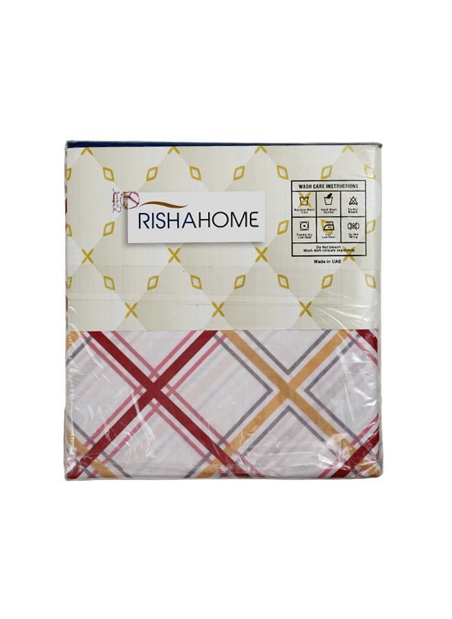 RISHAHOME 3-Pc 100% Cotton Fitted Bedsheet Set King Luxury Collection (1 Fittedsheet + 2 Pillow Cases) Tide  - Image 4