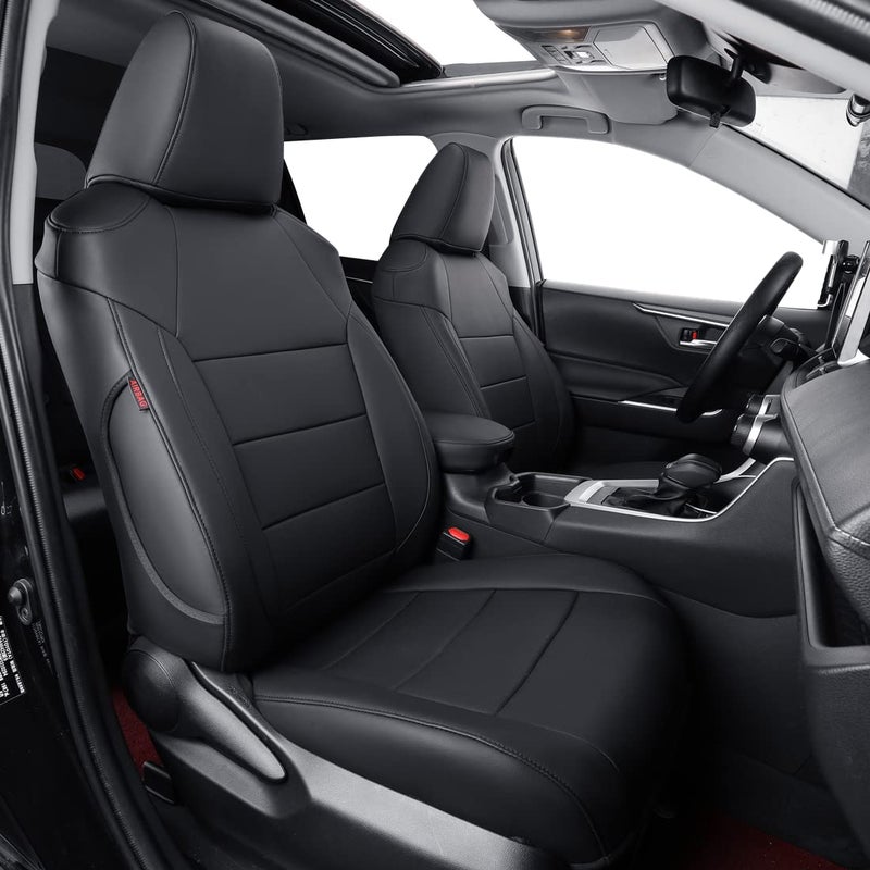 coverdream Corolla Cross Waterproof Leather Seat Covers Custom Fit for 20222025 Toyota Corolla Cross LLEXLE NonHybridFull CoverageAirbag Compatible Car Seat ProtectorFull SetBlack
