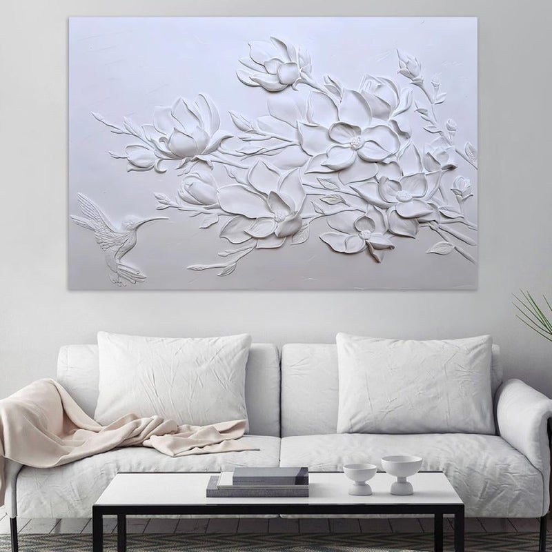 Marktna One piece of printed canvas wall art in the style of a plaster painting with a hollow frame, measuring (60×40). - Image 2