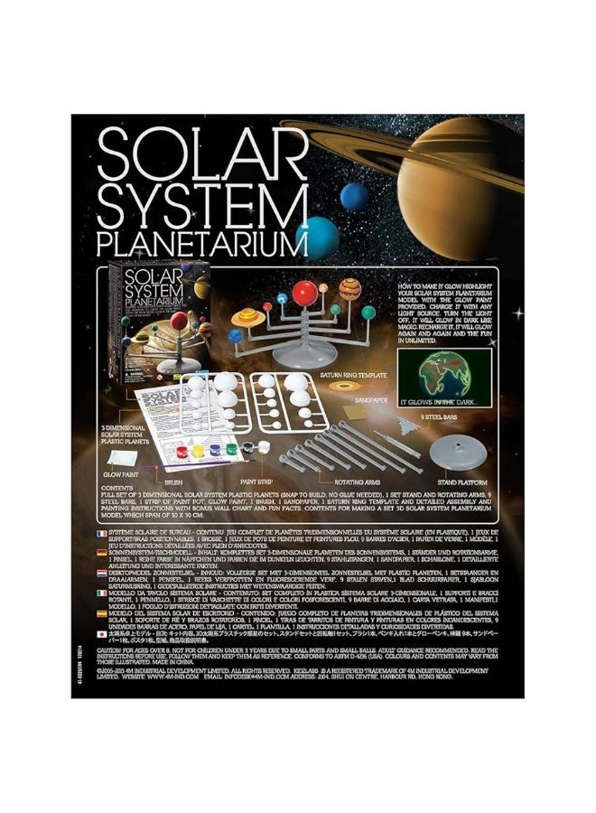 4M Solar System Planetarium - DIY Glow In The Dark Astronomy Planet Model Stem Toys Gift for Kids & Teens, Girls & Boys, Model:3427 - Image 1