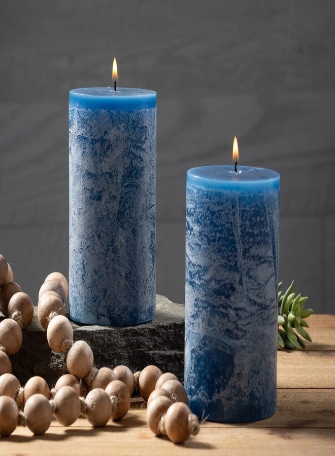 FIRSTROW First Row Aromatic Fables Scented Set of 2 Rustic Texture Pillar Candle 5 inch Set | Decorative Rustic Candles Natural Set Ideal for Wedding, Home Decor and Gifting (Cupcake) - Image 1