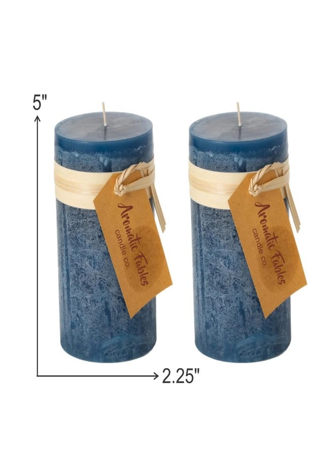 FIRSTROW First Row Aromatic Fables Scented Set of 2 Rustic Texture Pillar Candle 5 inch Set | Decorative Rustic Candles Natural Set Ideal for Wedding, Home Decor and Gifting (Cupcake) - Image 5