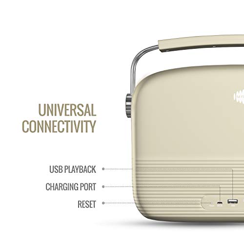 Carvaan Saregama Carvaan Hindi - Portable Music Player with 5000 Preloaded Songs, FM/BT/AUX (Porcelain White) - Image 3