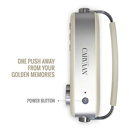 Carvaan Saregama Carvaan Hindi - Portable Music Player with 5000 Preloaded Songs, FM/BT/AUX (Porcelain White) - Image 4