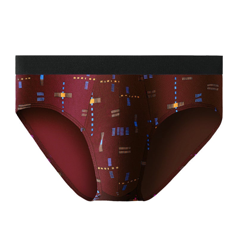 Mens Breathable Cotton Briefs Summer Sportswear Grey - Image 3
