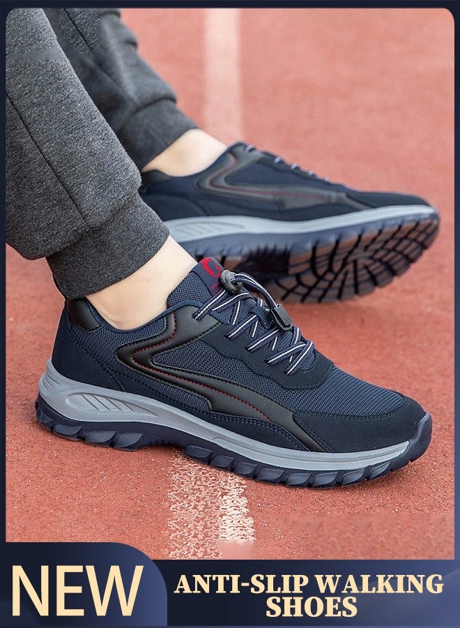 Non-slip, comfortable walking shoes | Breathable mesh men's sports shoes | Soft sole walking shoes  - Image 1