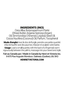 Henri et Victoria Beard Balm For Men - Moisturizing, Non-Greasy Beard Softener, Soothes And Nourish Beard And Skin, Prevents Dryness, Flaking, Dandruff, Skin Irritation, Ingrown Hairs, Handmade Beard Balm - Costa 56G  - Image 3