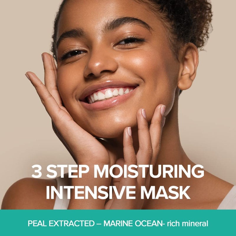 JMsolution Marine Luminous Pearl Deep Moisture 3 Step Skin Care Face Mask - Korean Skincare Facial Mask - boosting Brightening Moisturizing-10 Sheets for Dry Skin - Image 2