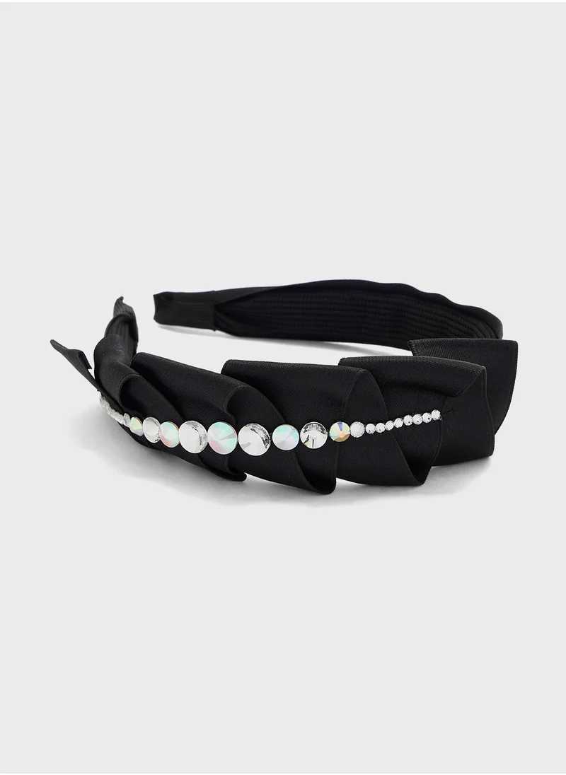 ايلا Embellished Pleated Headband