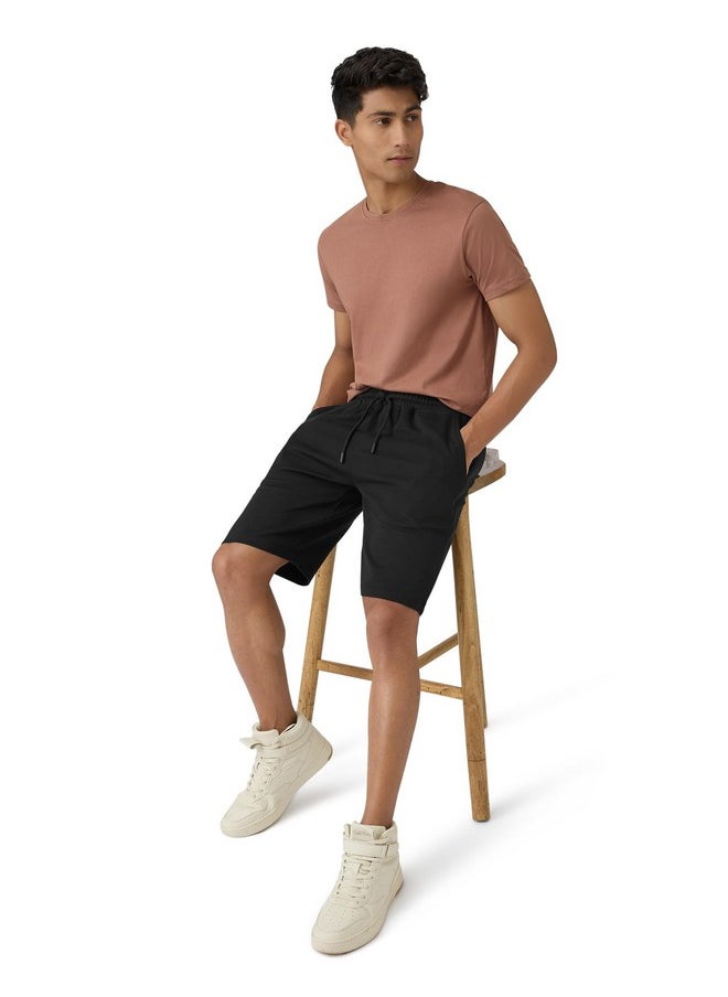 XYXX XYXX Men Cotton Rich Shorts, Regular Fit, Solid, Pack of 1, XYSHT12XL, Pitch Black, XL  - Image 3