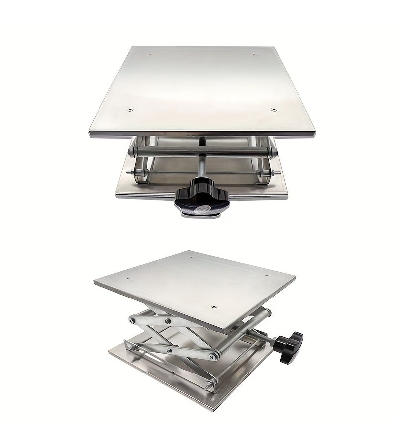 Silvery Aluminum Router Lift Table Adjustable Stand Rack for Woodworking Engraving - Image 5