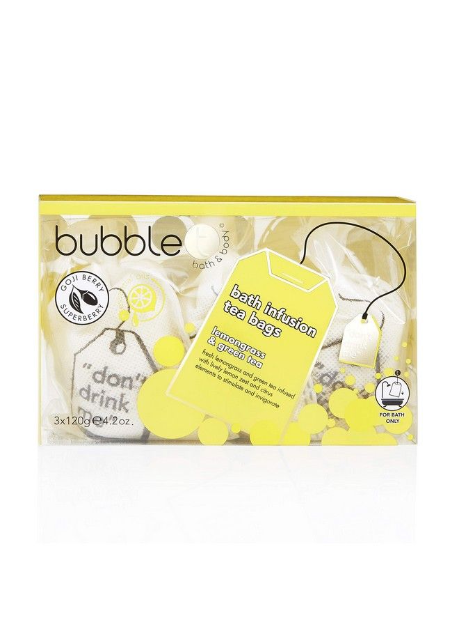 Bubble T Bath Tbags In Lemongrass & Green Tea 3 X 120 Gm - Image 2