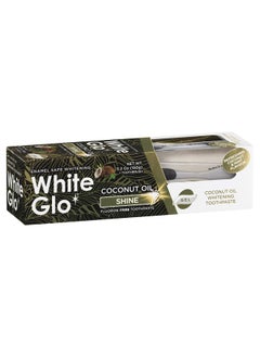 White Glo White Glo Coconut Oil Whitening Toothpaste, Refreshing Coconut & Mint Flavour, Fluoride-free Holistic Oral Care, Infused Luxurious Coconut Oil For Sparkling White Teeth and Ultimate Clean - 5.2 Ounces  - Image 1