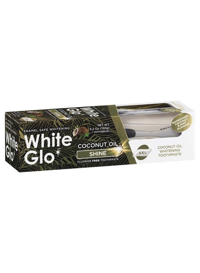 White Glo White Glo Coconut Oil Whitening Toothpaste, Refreshing Coconut & Mint Flavour, Fluoride-free Holistic Oral Care, Infused Luxurious Coconut Oil For Sparkling White Teeth and Ultimate Clean - 5.2 Ounces - Image 1