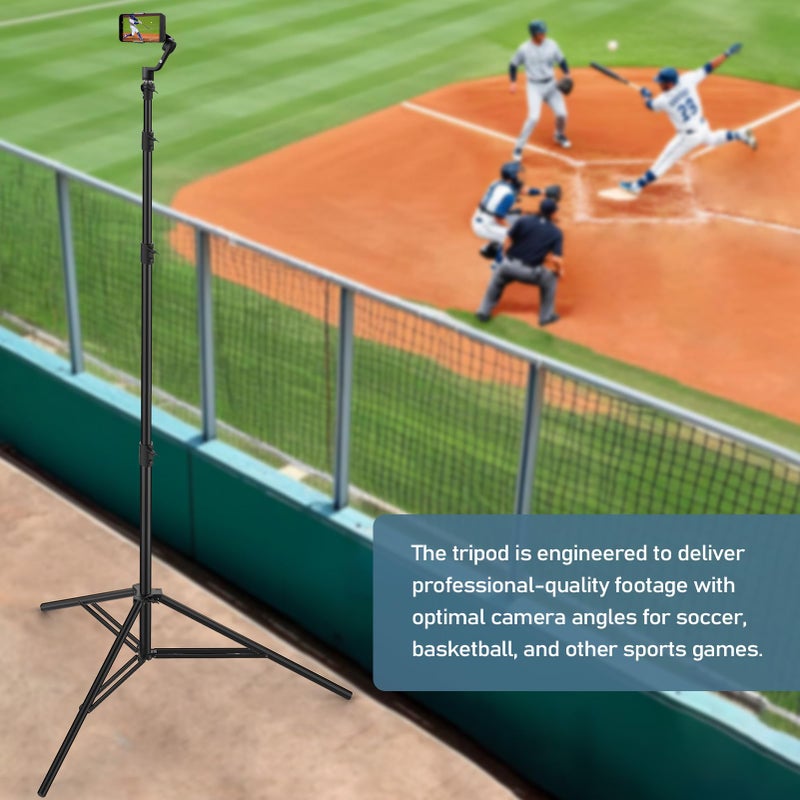 Sdfghj 13.1' Heavy Duty Light Stand Photography, Sdfghj 157.2in/4m/400cm Adjustable Metal Professional Sky High Tripod with Built-in Spring Cushion with 1/4"& 3/8" Screw Adapter Compatible with Most Cameras - Image 5