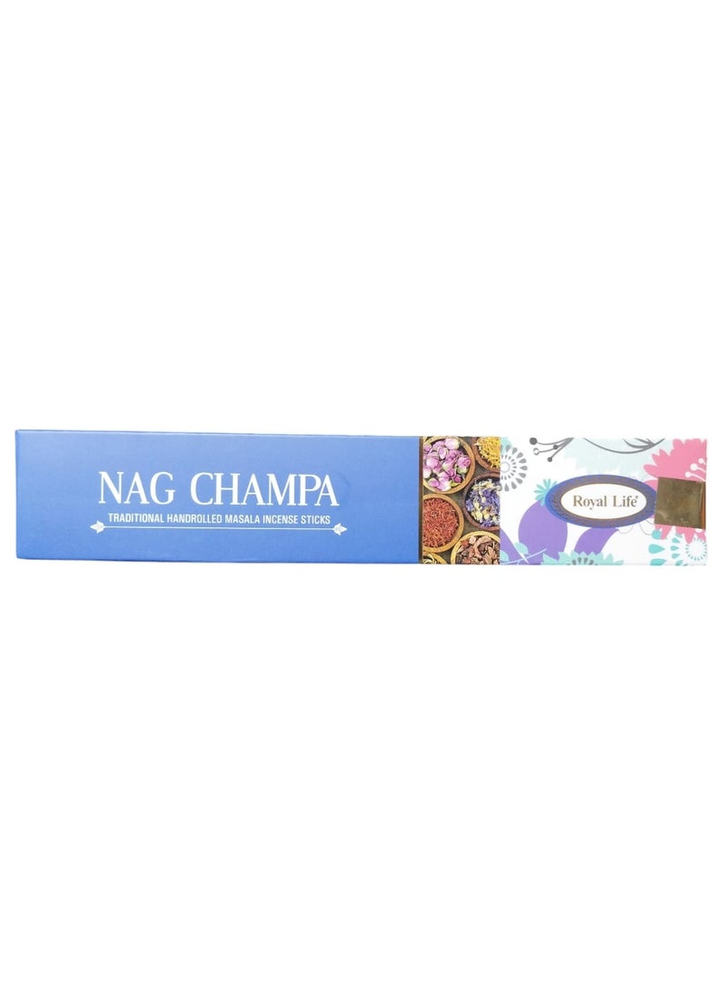 PRADHAN - Nag Champa Traditional Handrolled Masala Incense Sticks - 15 GM - Image 1