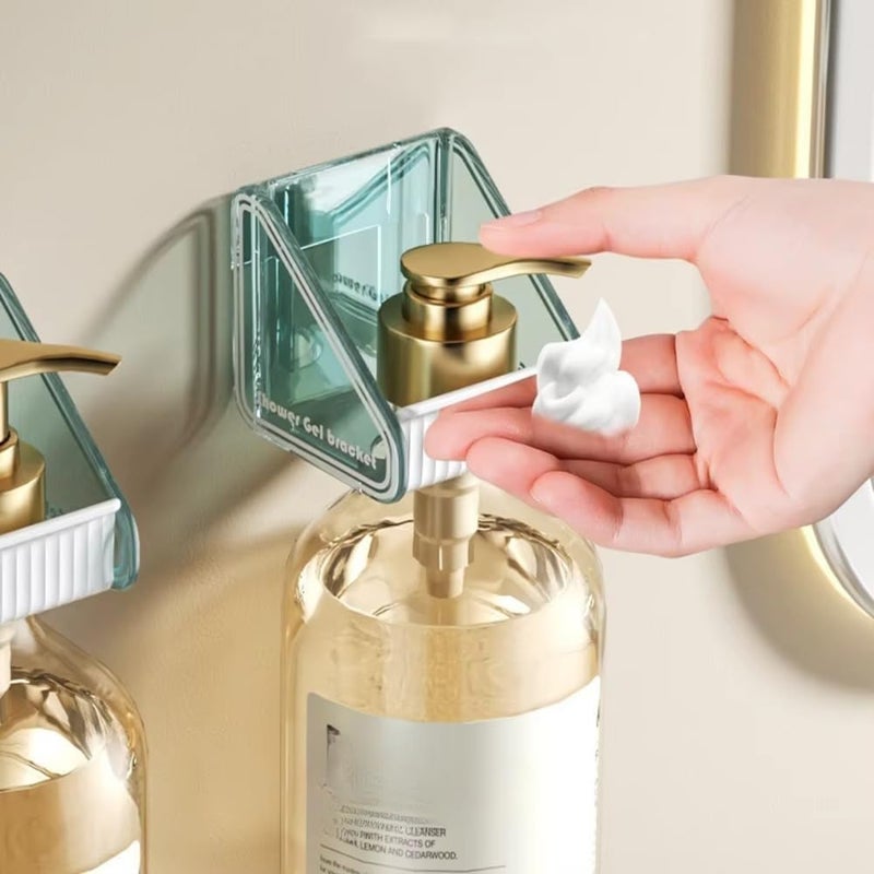 Cyrox Self-Adhesive Shower Gel Bottle Rack Hook, Wall Mounted Shampoo Holder Hook Shower Gel Rack Hanger Liquid Soap Shower Bottle Holder for Kitchen Bathroom Toilet (1Pcs) - Image 5