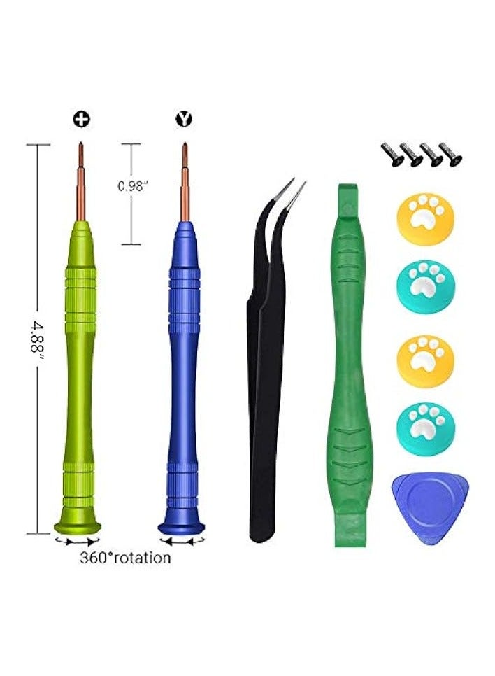 بروماس عصا التحكم البديلة لنينتندو سويتش لايت، مجموعة أدوات استبدال عصا التحكم لإصلاح سويتش لايت ووحدة تحكم نينتندو جويكون - Image 4