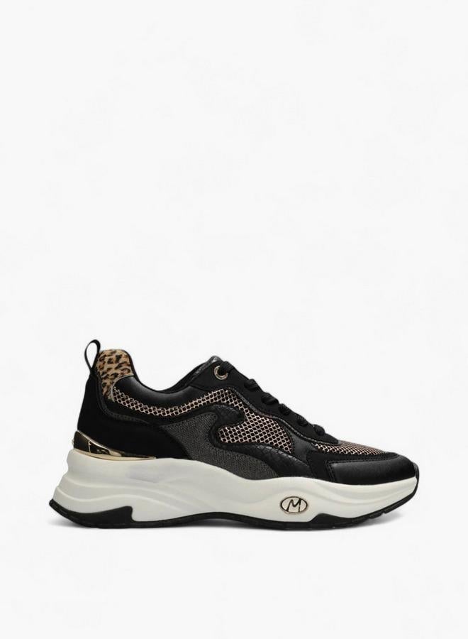MEXX Panelled Lace-Up Sneakers - Image 1