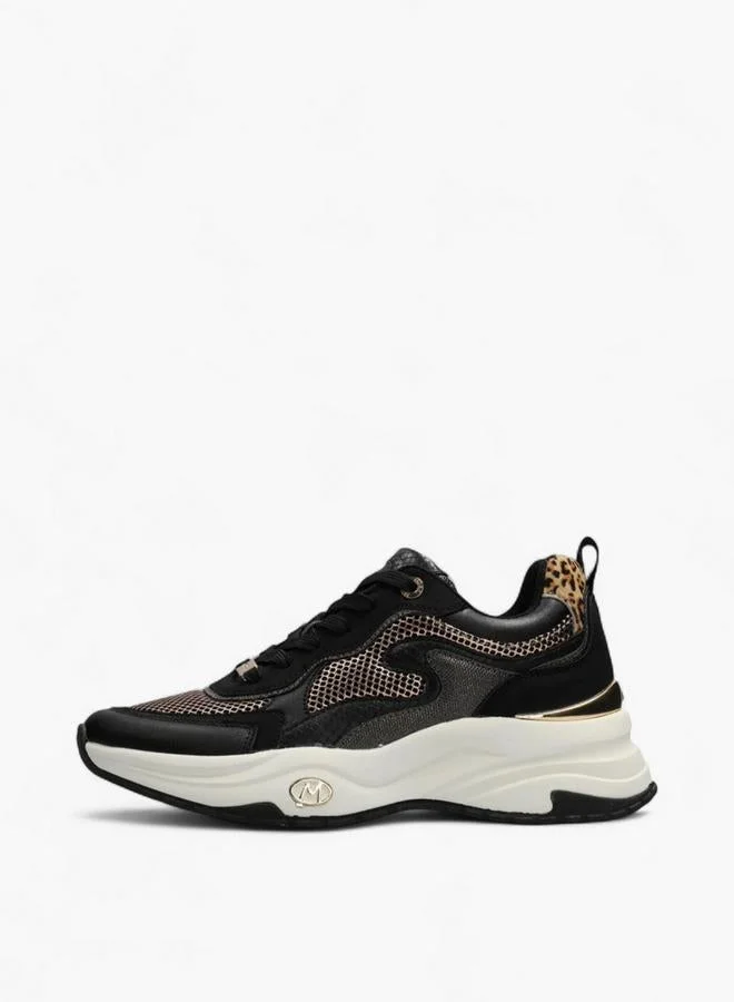 MEXX GOLD Panelled Lace-Up Sneakers for Women | Best Price UAE
