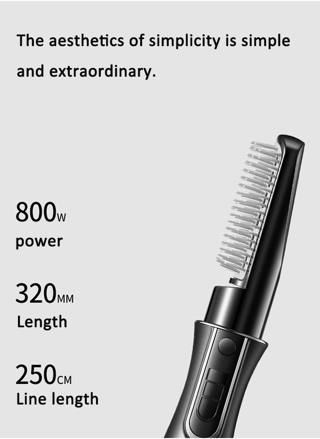 Arabest - 3 In 1 One Step Blow Dryer Brush Hot Air Hair Dryer Salon Hair Comb Black - Image 1