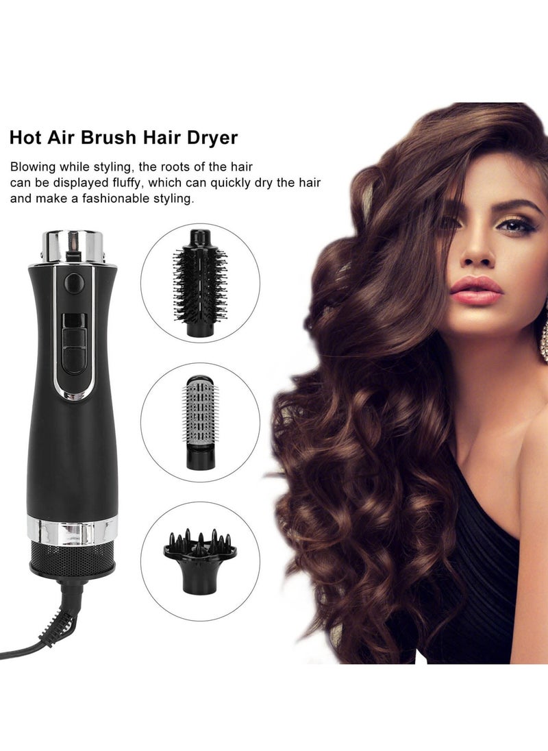Arabest - 3 In 1 One Step Blow Dryer Brush Hot Air Hair Dryer Salon Hair Comb Black - Image 1
