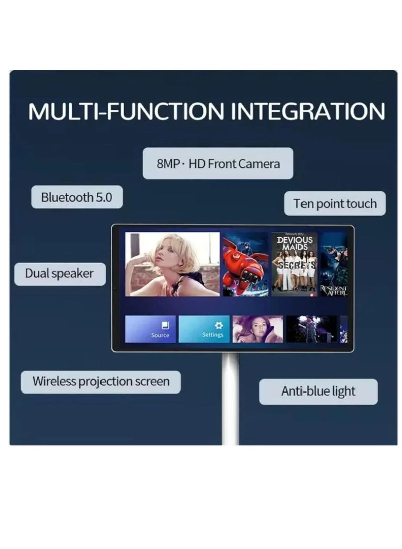 21.5 Inch TFT HD LCD Rotatable Phone Screen 6G 128G Mobile TV on Wheels for Live Streaming UK Plug 100-240V by Dpfors  - Image 2