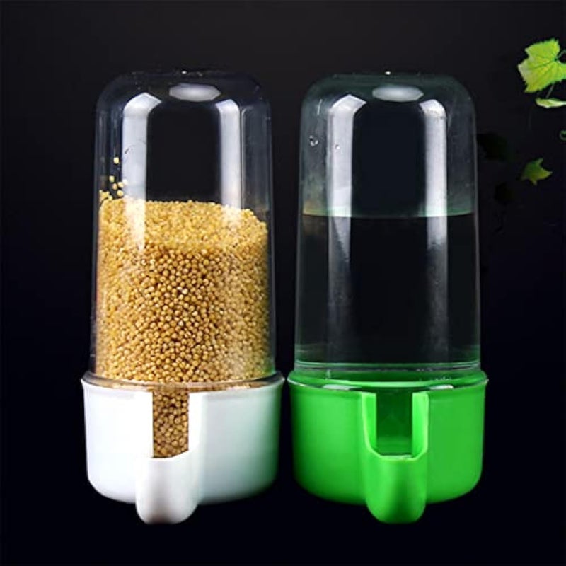 Yamibobo Bird Feeder Water Dispenser 2PCS Plastic Automatic Suitable for Cage 200ml - Image 2