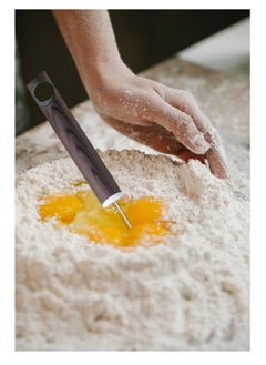 Generic Stainless Steel Egg Whisk with Wooden Handle  - Image 3