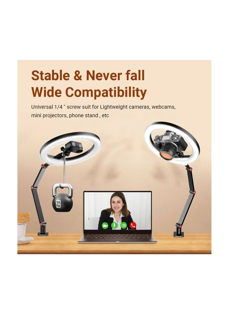 APEXEL Apexel APZ-FL20 Desk Mount Kit with Ring Light Kit  - Image 3