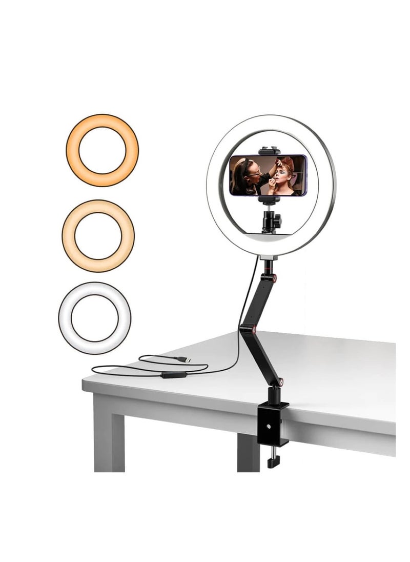 APEXEL Apexel APZ-FL20 Desk Mount Kit with Ring Light Kit  - Image 1