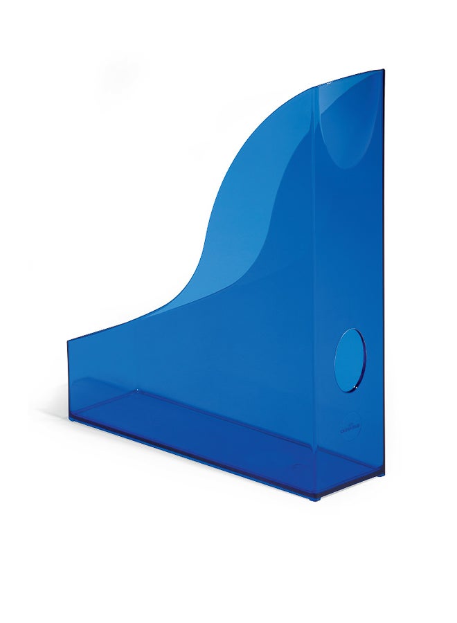 Durable Translucent A4 Document Storage Rack with Grip Hole for Easy Handling, Slim Desk File Storage Rack | Made in Germany, Plastics, Fits Catalogues & Brochures - Image 2