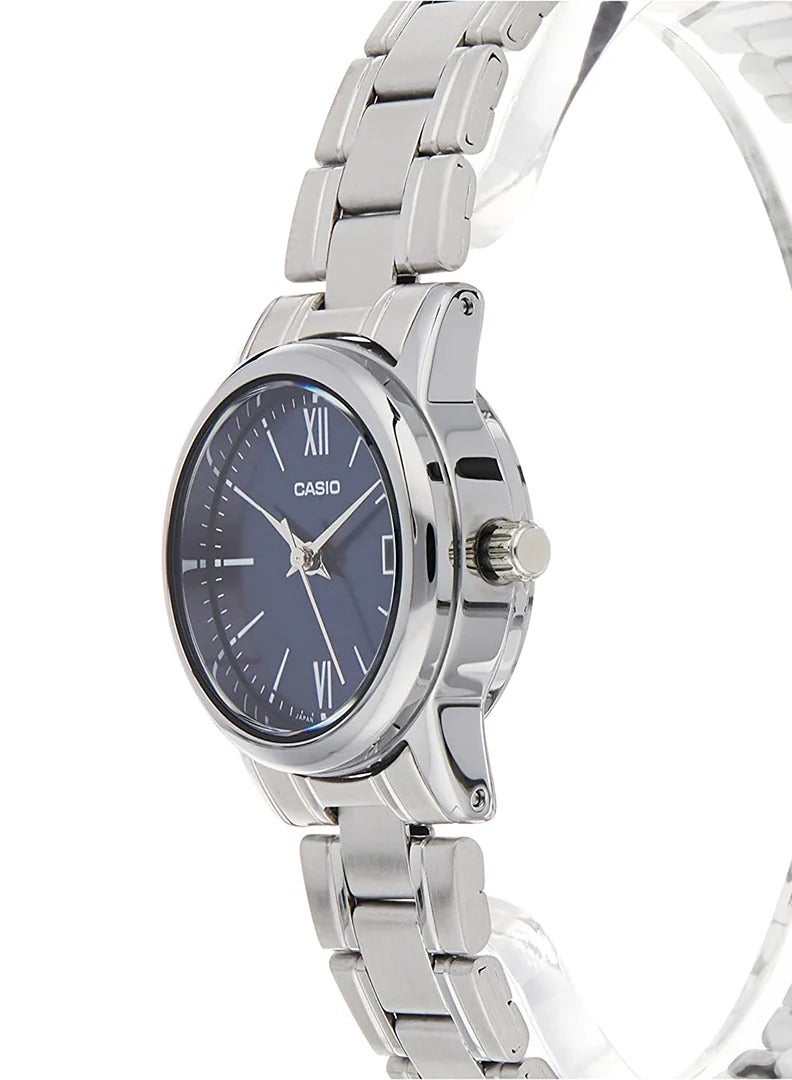 Casio LTP-V002D-2B3UDF Stainless Steel Blue Dial  Wrist Watch for Women - Image 2