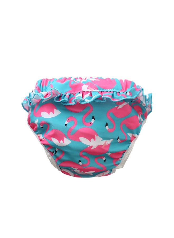 Children's Swimming Trunks Girls' Baby Waterproof Leak-proof Swimsuit Baby's Cute Lace Girls' Swimming Trunks