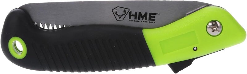 HME Mini Folding Hand Pocket Saw with 5" Carbon Steel Blade for Hunting, Camping, Backpacking, Pruning - Image 3