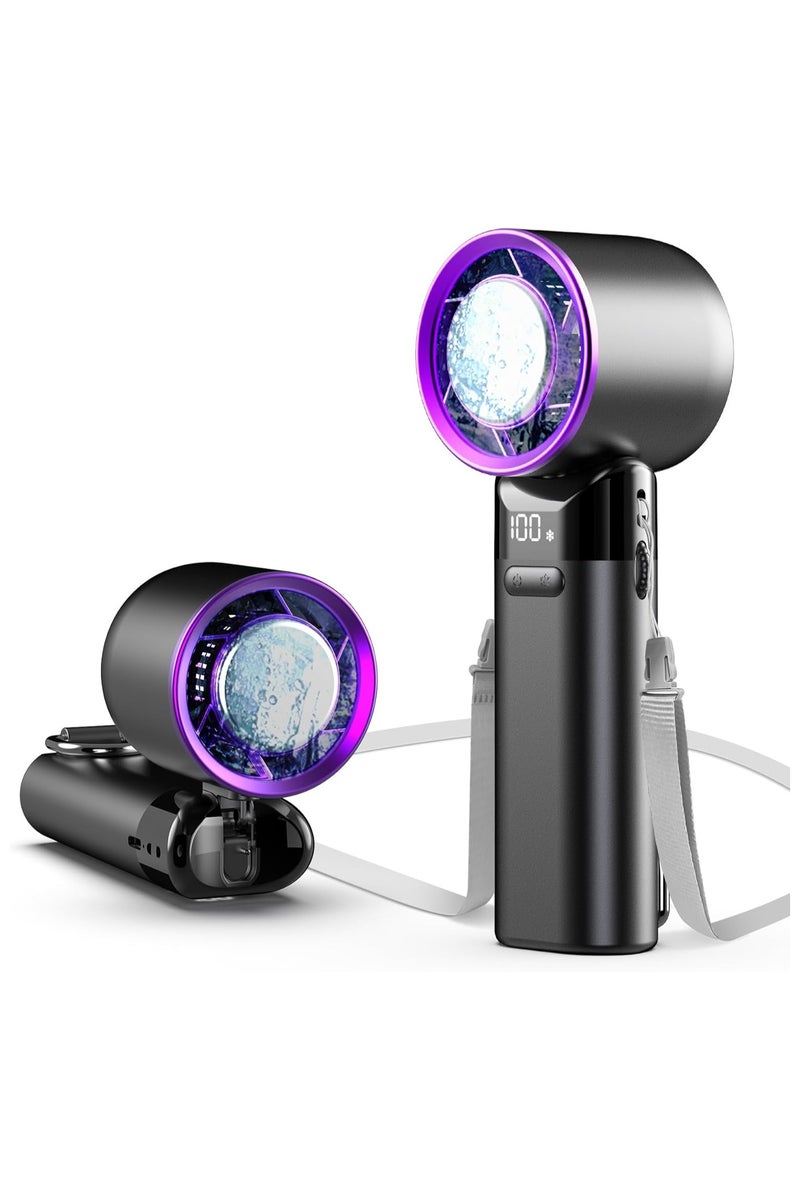 Swift Mini Portable Fan – Powerful Handheld Fan with 100-Speed Infinitely Variable Control – Small USB Rechargeable Personal Fan for Adults & Kids – Quiet Cooling Airflow for Travel, Home & Outdoor Use - Image 1