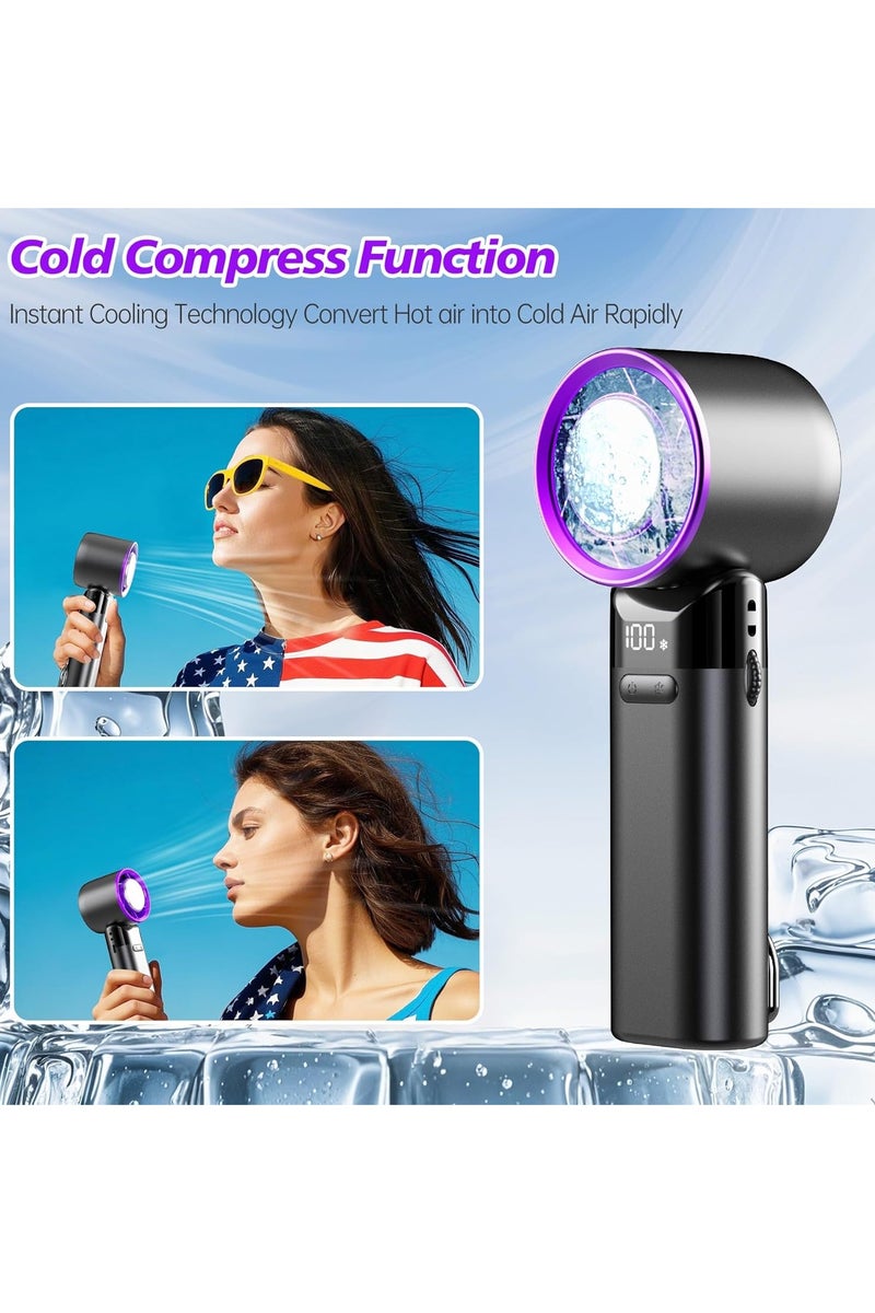 Swift Mini Portable Fan – Powerful Handheld Fan with 100-Speed Infinitely Variable Control – Small USB Rechargeable Personal Fan for Adults & Kids – Quiet Cooling Airflow for Travel, Home & Outdoor Use - Image 3